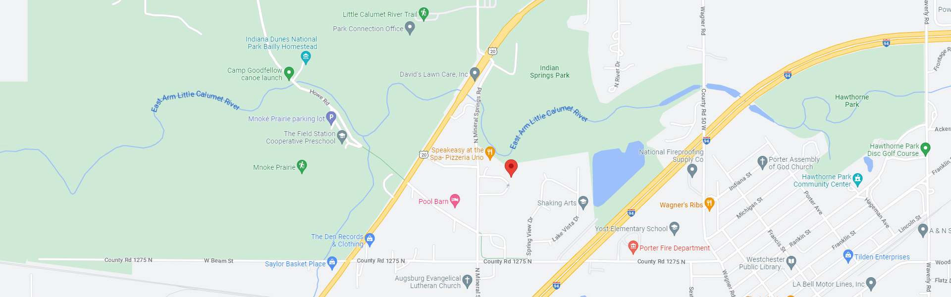 Map to Spring House Inn